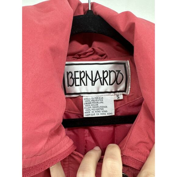 BERNARDO Vintage Women's Pink Hooded Puffer Parka Jacket (Size S) New W Tag $149 - Picture 10 of 11
